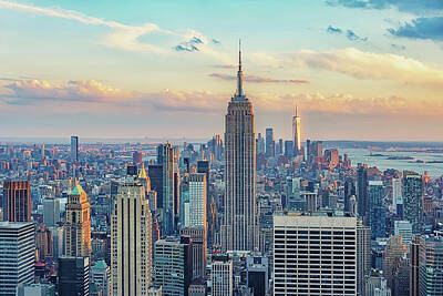 Cities Royalty-Free and Rights-Managed Images - New York Sunset by Manjik Pictures