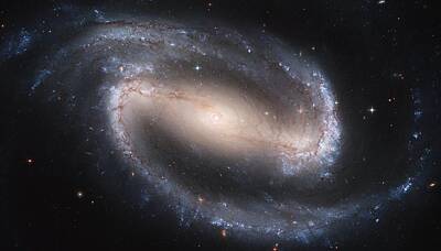 Valentines Day - NGC 1300 is 61 million light years away from us in the constellation of Eridanus by Celestial Images