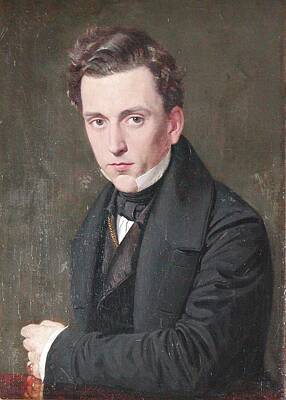Martini Paintings - Nicolai Wilhelm Marstrand 1810 1873  Henrik Rung c1835 by Padre Martini by Artistic Rifki