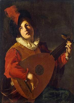 Martini Rights Managed Images - Nicolas Tournier  Lute Player by Padre Martini Royalty-Free Image by Artistic Rifki