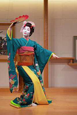 Nautical Animals Rights Managed Images - Nihon Buyo - Japanese Folk Dance Royalty-Free Image by Kiran Joshi