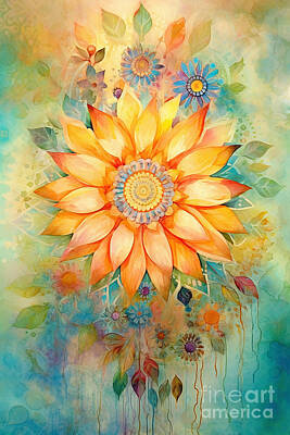 Recently Sold - Florals Digital Art - Nivaro - Magical Mandala by Sabantha