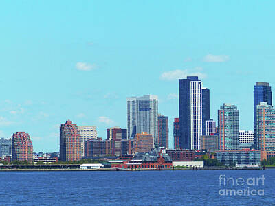 Skylines Royalty Free Images - NJ From Staten Island Ferry 5 Royalty-Free Image by Connie Sloan