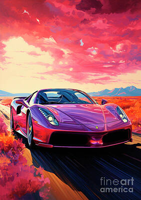 Royalty-Free and Rights-Managed Images - No00887 Ferrari Enzo by Clark Leffler