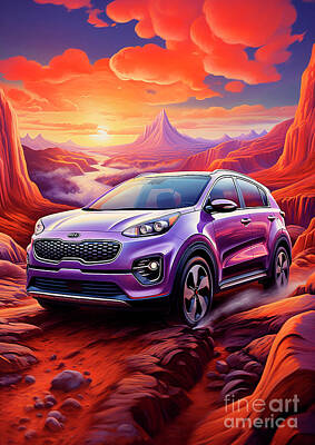 Royalty-Free and Rights-Managed Images - No01255 Kia Sportage by Clark Leffler
