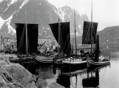 Boho Beach Days - Norwegian landscapes and Nordic Life No 0017 by Norwegian photographer Anders Beer Wilse 1865  1949 by Artistic Rifki