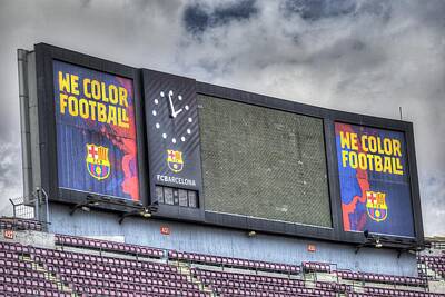 Nothing But Numbers Royalty Free Images -  Nou Camp Barcelona Scoreboard Royalty-Free Image by David Pyatt