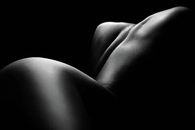 Abstract Photos - Nude woman bodyscape 61 by Johan Swanepoel