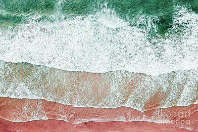 Beach Photos - Ocean Print, Beach Print, Coastal Decor, Waves Print, Modern Art, Aerial Photography, Coastal Art by Radu Bercan