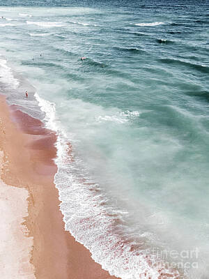 Beach Photos - Ocean Print, Beach Sea Print, Aerial Beach Print, Minimalist Print, Beach Photography, Bondi Beach by Radu Bercan
