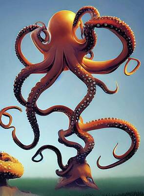Christmas Cards - Octopus Tree by Ally White