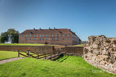Movies Star Paintings - Old castle in Soenderborg in South Jutland, Denmark by Frank Bach