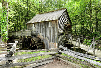 Scifi Portrait Collection - Old Mill Cades Cove by Sheri Bartoszek