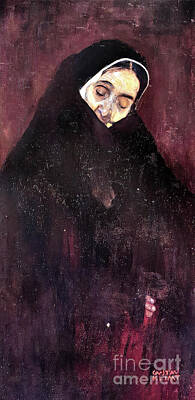Mans Best Friend Rights Managed Images - Old Woman by Gustav Klimt 1909 Royalty-Free Image by Gustav Klimt