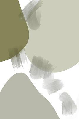 Royalty-Free and Rights-Managed Images - Olivea 3 - Minimal Contemporary Abstract - Modern Art by Studio Grafiikka