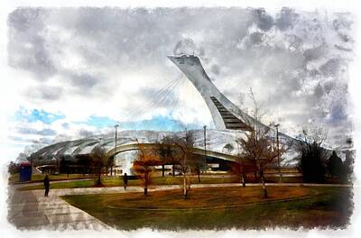 Football Royalty Free Images - Olympic Stadium - 1972 Royalty-Free Image by Robert Knight