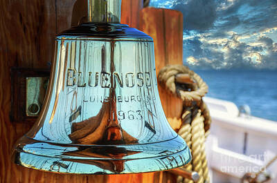 Printscapes -  Onboard Bluenose II   Tallship Bell by Elaine Manley