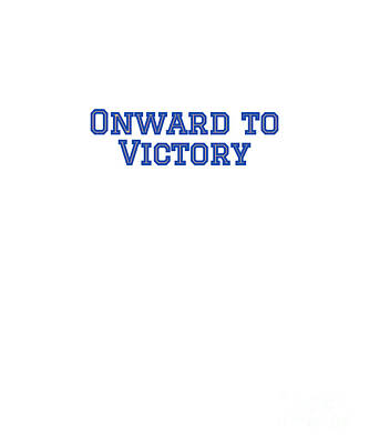 Football Digital Art - Onward to Victory ND Fight Song by College Mascot Designs