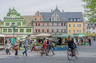Red Rocks - Open Market in Weimar Germany by Robert VanDerWal