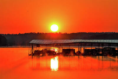 Landscapes Kadek Susanto Royalty Free Images - Orange Everywhere Sunrise Royalty-Free Image by Ed Williams