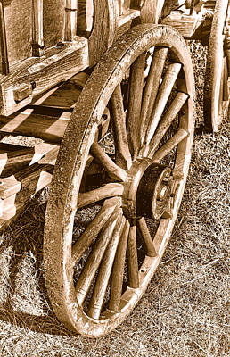 Landmarks Royalty-Free and Rights-Managed Images - Oregon Trail - Sepia by American West Legend