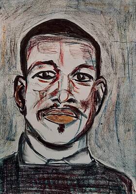 Musicians Drawings Rights Managed Images - Ornette Coleman As I See #2 Royalty-Free Image by Alessandro Zir