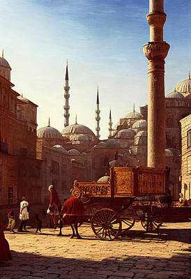 Car Photos Douglas Pittman - Ottoman  Empire  Daily  Life  in  Istanbul  645563700s  painting    e6455637ecd39  3a9d  64564556367 by Celestial Images