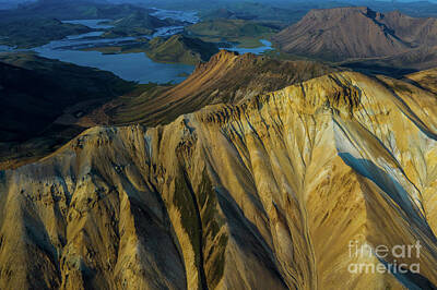 Leonardo Da Vinci Rights Managed Images - Over Iceland Barmur Ridge and Beyond 2 Royalty-Free Image by Mike Reid