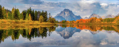 Royalty-Free and Rights-Managed Images - Oxbow Autumn Pano by Darren White