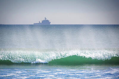 Beach Photo Rights Managed Images - Pacific Surf Royalty-Free Image by Bill Chizek