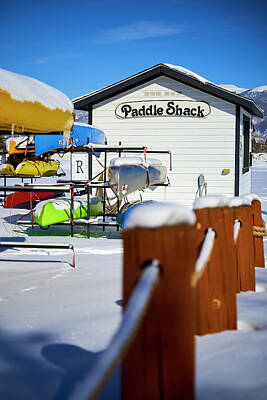Mountain Royalty-Free and Rights-Managed Images - Paddle Shack by Mountain Sky Photo