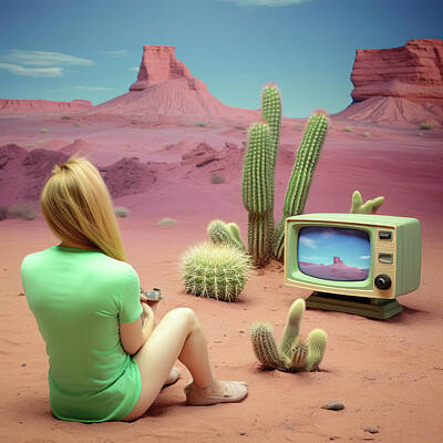 Royalty-Free and Rights-Managed Images - Painted Desert TV Lounge by YoPedro