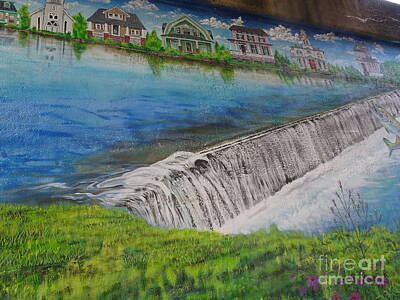 Lets Be Frank - Painted Falls under RR Bridge by GJ Glorijean