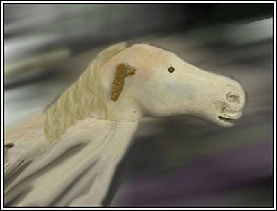 Photo Royalty Free Images - Painted Ponies Go Round Royalty-Free Image by Wayne King