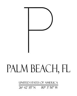 Wolves - Palm Beach City Coordinates by Edit Voros