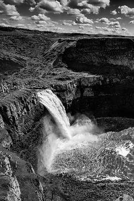Vintage Volkswagen - Palouse Falls B and W Diptych 1 by Mark Kiver