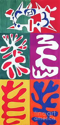 Jackie Kennedy - Panel With Mask by Henri Matisse 1947 by Henri Matisse