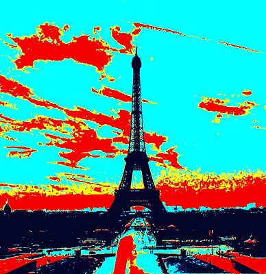 Surrealism Photo Royalty Free Images - Paris Surreal Royalty-Free Image by Troy Wilson-Ripsom