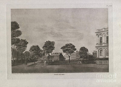 City Scenes Drawings - Park N. Y. 1827 d1 by Historic Illustrations