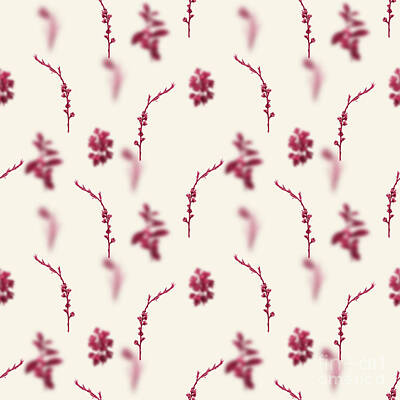 Classic Christmas Movies Royalty Free Images -  Peach Blossom Botanical Seamless Pattern in Viva Magenta n.0475 Royalty-Free Image by Holy Rock Design