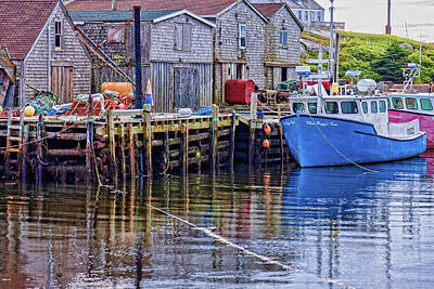 Transportation Royalty-Free and Rights-Managed Images - Peggys Cove wharfs by Tatiana Travelways