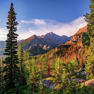 Mountain Photos - Perfect Mountain View - Rocky Mountain National Park by Gregory Ballos
