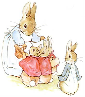 Fantasy Drawings - Peter Rabbit Drawing - Beatrix Potter by Beatrix Potter
