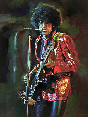 Musician Royalty-Free and Rights-Managed Images - Phil Lynott Rock Musician by Mal Bray