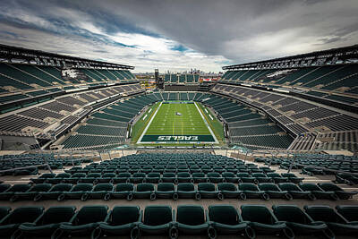 Football Royalty-Free and Rights-Managed Images - Philadelphia Eagles #76 by Robert Hayton