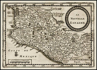 Comedian Drawings Royalty Free Images - Pieter van der Aa Title La Nouvelle Espagne 1714 Royalty-Free Image by Pieter van der Aa