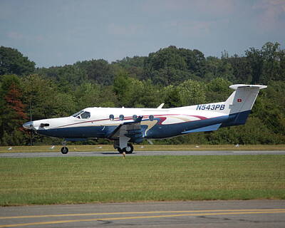 Door Locks And Handles Rights Managed Images - Pilatus PC-12 Royalty-Free Image by Del Andrew