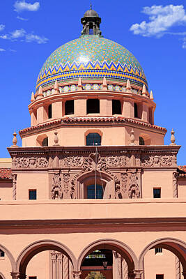 Christmas Patents Royalty Free Images - Pima County Courthouse, Tucson Royalty-Free Image by Chris Smith