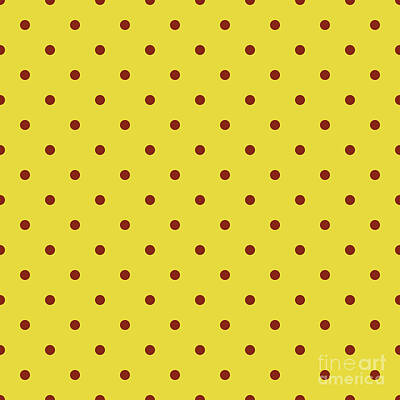 Royalty-Free and Rights-Managed Images - Pin Dot Pattern In Golden Yellow And Chestnut Brown n.0787 by Holy Rock Design