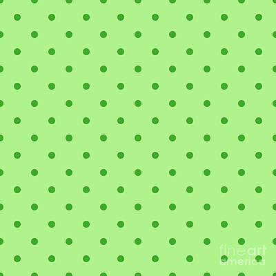 Royalty-Free and Rights-Managed Images - Pin Dot Pattern In Light Apple And Grass Green n.1251 by Holy Rock Design